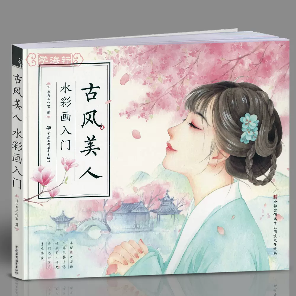 卓阅古风美人水彩画入门飞乐鸟成人学生水彩画基础教程绘画美术