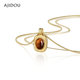 AJIDOU Ajidou Necklace Women's Maillard Pendant Double Layer Tiger Eye Stone Snake Bone Chain Design Light Luxury Sweater Chain