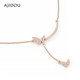 AJIDOU Ajidou necklace for women's smile butterfly necklace pendant exquisite light luxury necklace high-end collarbone chain
