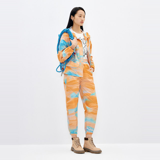 XII BASKET 12 Basket Spring Style Rock Color Print Mountain Splashback Jacket
