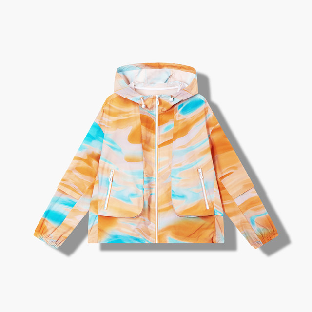XII BASKET 12 Basket Spring Style Rock Color Print Mountain Splashback Jacket
