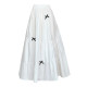150 small super hot skirt 2025 spring and summer new white mid-length A-line fluffy cake skirt XXS145