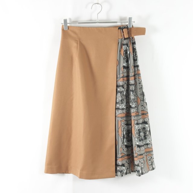 New Japanese style commuting versatile rear invisible zipper high waist slim A-line skirt for women splicing fashionable midi skirt