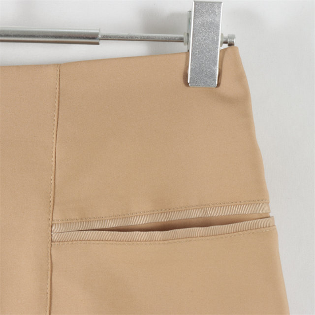 New Japanese style commuting versatile rear invisible zipper high waist slim short skirt for women solid color fashionable hip-covered skirt