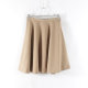 New daily summer commuting versatile side invisible zipper high waist slim short skirt for women solid color A-line skirt