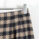 New Japanese style commuting versatile rear invisible zipper high waist slim short skirt for women plaid fashion straight skirt