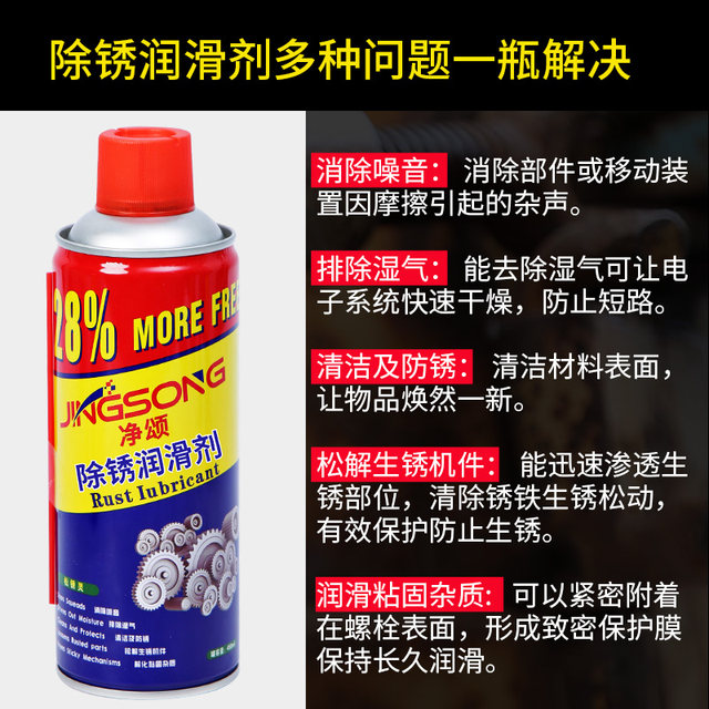 Rust remover, anti-rust lubricant, car screw bolt loosening agent, stainless steel iron metal, powerful rust removal and lubrication universal