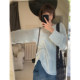 JMwomen Clouds on the Sea Knitted Hollow Sweater Dress Women's Autumn Loose and Lazy Style Pullover Top