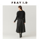 FRAY I.D autumn and winter elegant and fashionable solid color printed high-waisted lace-up skirt FWFS245037