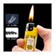 Wide version 309 disposable open flame lighter commercial super lighter value transparent plastic explosion-proof factory direct sales