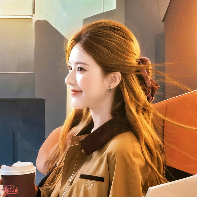 Zhao Lusi's same style Maillard hoop earrings for women 2025 new high-end earrings autumn and winter earrings gold earrings