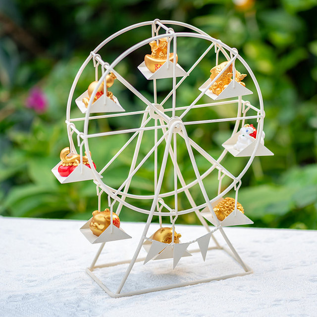 Retro Iron Ferris Wheel Home Decoration Creative Children's Room Window Boy Dolls Swap
