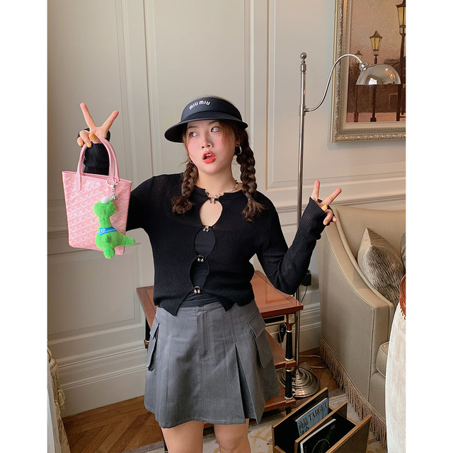 Jin Dazhi hollow ice silk sweater for women spring and summer 2025 new ...