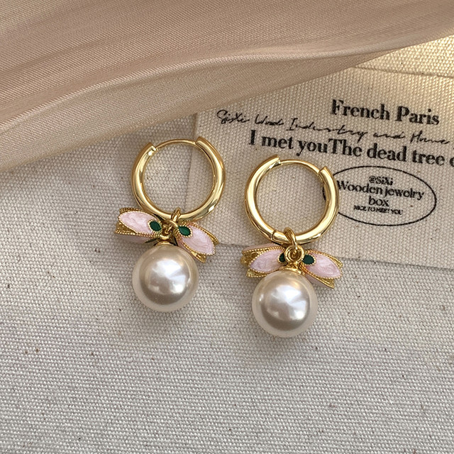 Midu Original Tulip Earrings Women's Exquisite Gentle Style Earrings Versatile Earrings One Two Wear Exquisite Girls Summer