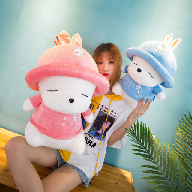 Cute Rogue Rabbit Doll White Rabbit Doll Plush Toy Pillow Doll Sleeping ...