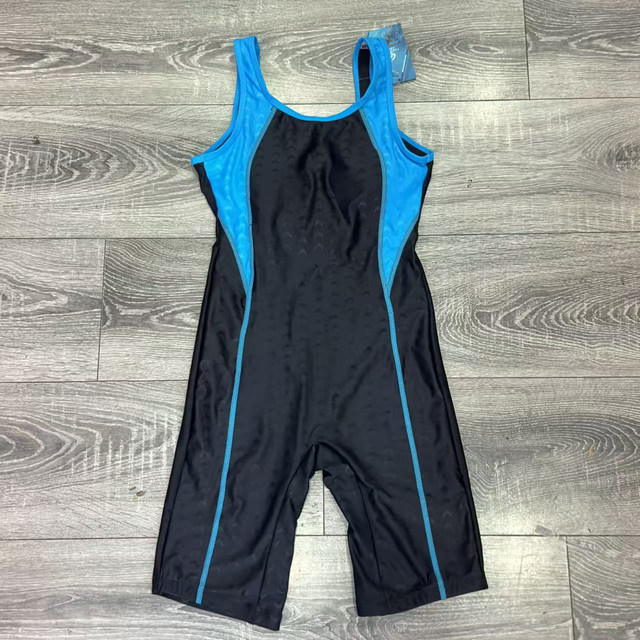 Women's imitation shark leather professional competition flat corner five-point pants large backless simple piece training suit one-piece swimsuit