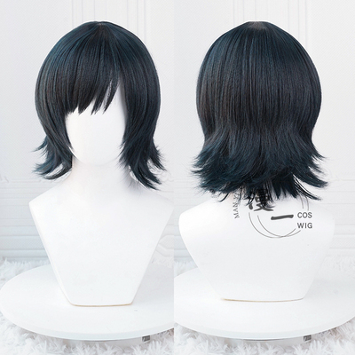 taobao agent Manyi Chainsaw Man Ji Ye cos wig simulation The top of the scalp is mixed -colored