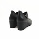 Cabinet Ya's women's shoes, soft and comfortable mom's shoes, wedge heels, genuine leather, soft surface, soft sole leather shoes, frosted Velcro single shoes