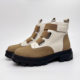 
Cabinet Ya's women's boots are soft and comfortable Martin boots thick-soled European and American trendy shoes color-blocked and velvet Velcro outdoor cowhide boots
