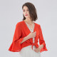 New product solid color sunscreen shirt for women's lace design lotus leaf 700% sleeve jacket for women's summer thin