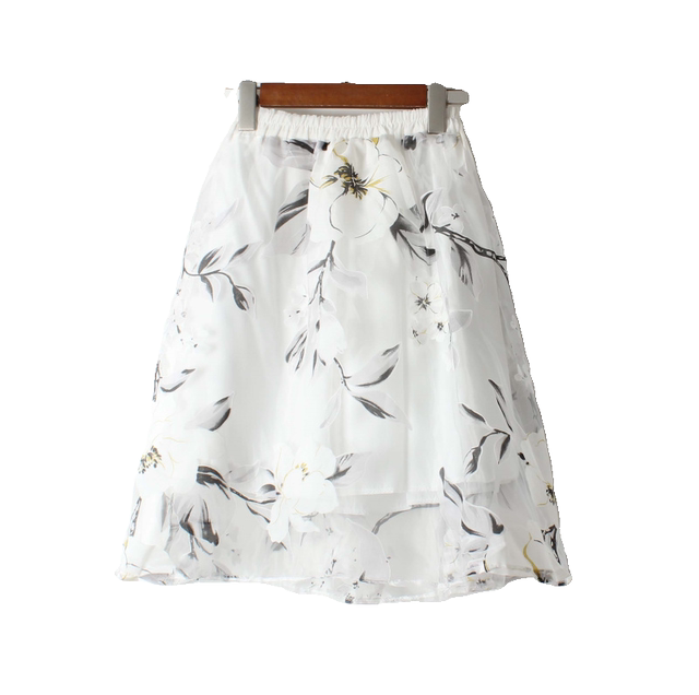 Ou Gen Skirt Printing Puff Puff Umbrella Skirt Vientiane Lands Ladies Love Short Skirt 2024 Summer Printing Princess Skirt Loose