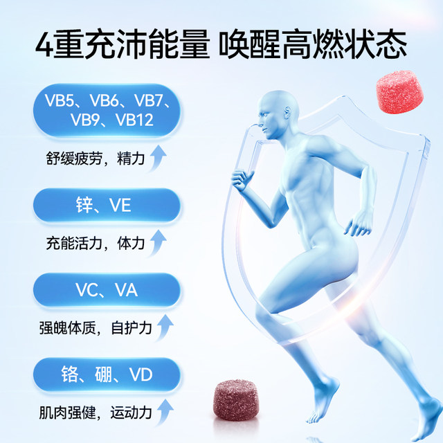 Vitafusion Men's Multi-dimensional Gummy 70 Tablets/2 Bottles Complex Nutrition Pack Vitamin