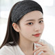 Lace wide-brimmed headband for women to cover white hair, summer breathable hairband, simple toothed anti-slip hairpin headgear