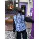 FGOB's new Korean -style white small incense wind spring stands blue plaid vest sleeveless wild top cotton jacket vest