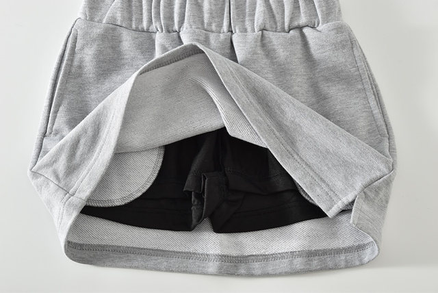 American sports double pocket casual skirt skirt female split A -line skirt high waist boat, a bag hip skirt