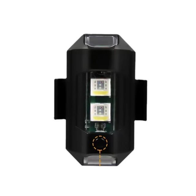 Motorcycle strobe light LED decorative light aircraft light color changing slow flash car warning aircraft light tail light warning light