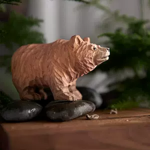 木雕动物熊 新人首单立减十元 22年3月 淘宝海外