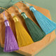 8cm beaded tassels small short fat pendant hanging ear DIY handmade materials ancient style Hanfu pressing fan pendant