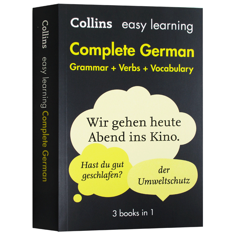 Collins Easy Learning German Complete Book Grammar Verbs Vocabulary ...