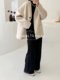 Special offer Korean new short wool coat 529 collarless casual commuter women's wool coat
