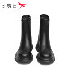 Red Dragonfly thick-soled short boots for women 2025 winter new women's shoes boots black plus velvet slim boots increased elastic boots