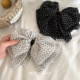 
suzyacc kr atmospheric polka dot chiffon bow hair clip for women 2025 new style back head hair clip