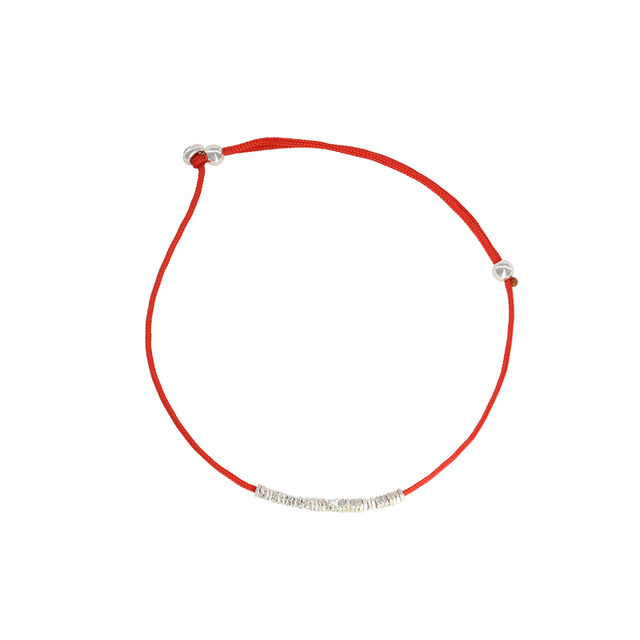 
suzyacc kr safe and sound year of birth sterling silver broken silver thin red rope simple and versatile new year bracelet with high quality