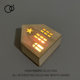 Glowing small house wooden house night lamp desktop ornament mini wooden house model girl bedroom table set small decoration