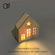 Glowing small house wooden house night lamp desktop ornament mini wooden house model girl bedroom table set small decoration