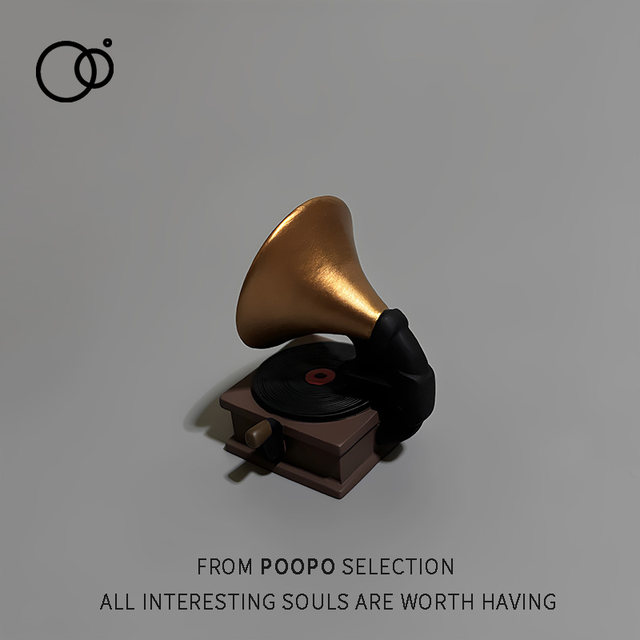 Japanese zakka groceries retro record player cute cat small ornaments desktop decoration girls small gifts