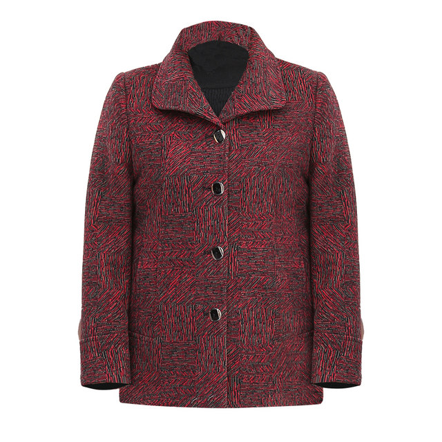 Grandma wear autumn coat mom spring and autumn top middle-aged and elderly autumn clothes female 70-year-old 80-year-old lady old clothes
