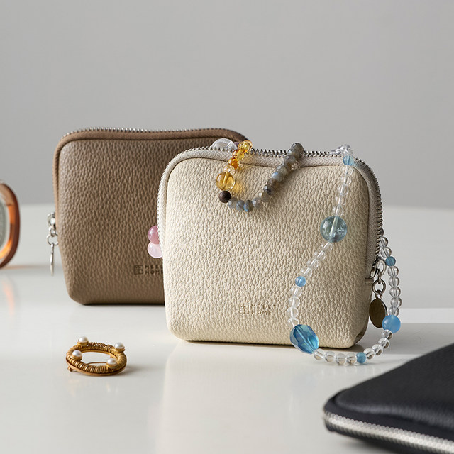 meelyhome leather jewelry bag velvet light luxury high-end portable handband necklace jewelry storage bag