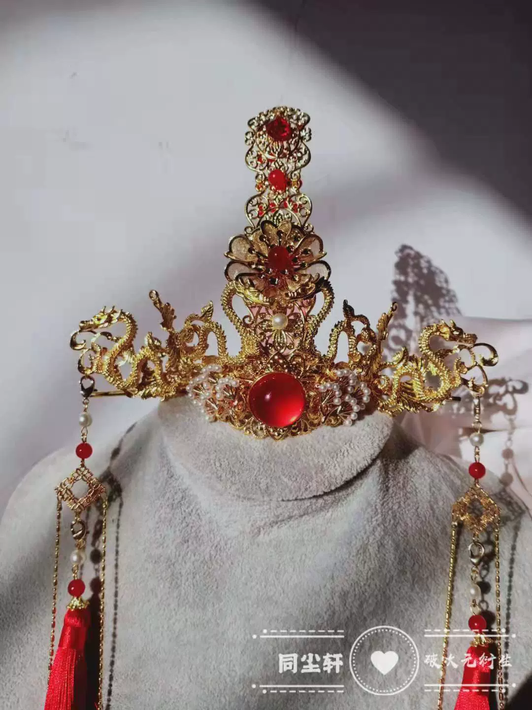 谢怜婚服发饰cos发冠华丽套装太子悦神谢怜 谢怜婚服发饰cos发冠华丽套装太子悦神谢怜
