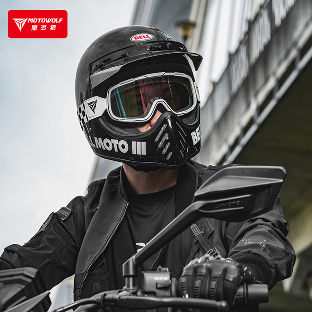 Modo Wolf motorcycle full-face helmet glasses Harley retro wind and sand goggles motorcycle off-road riding helmet goggles