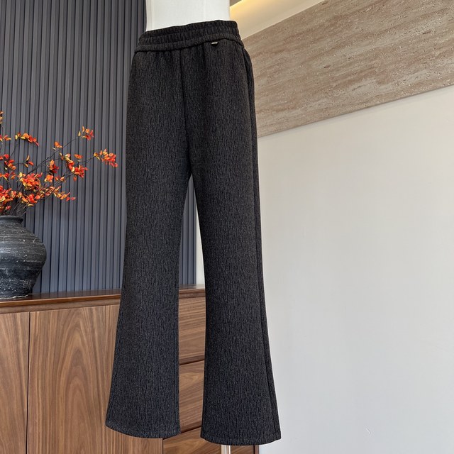 New style of women's casual pants for mothers, high waist, slim and spring and autumn, versatile and fashionable winter style elastic waist, middle-aged and elderly trousers