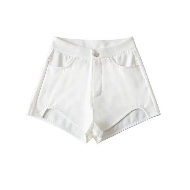 2025 new ultra shorts for women in spring and summer thin style, high waist, slim hot girl base and hip-pack suit hot pants