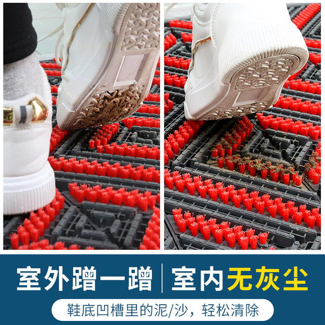 Outdoor non-slip soil entry door mats, front door mats, plastic door mats, outdoor waterproof commercial carpets