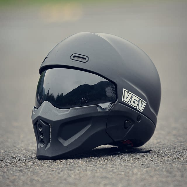 3c motorcycle helmet Scorpion combination helmet men's and women's motorcycle cruise large size retro full-face helmet winter three-quarter helmet