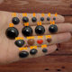 Woven dolls Make animal eyes Half -circular black flat bead nose DIY handmade material bag hooking accessories
