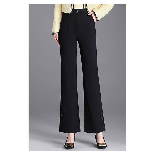 Middle-aged mothers autumn clothes 2025 new women's pants autumn style elastic waist middle-aged and elderly women's spring and autumn trousers